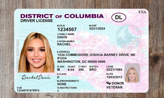 District Of Columbia Fake Driver License - Buy Scannable Fake ID Online ...