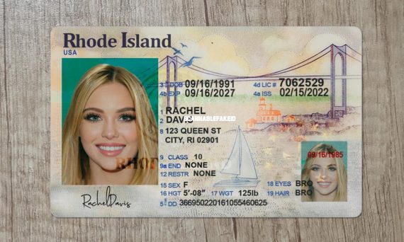 Rhode Island Fake Driver License - Buy Scannable Fake ID Online - Fake ...