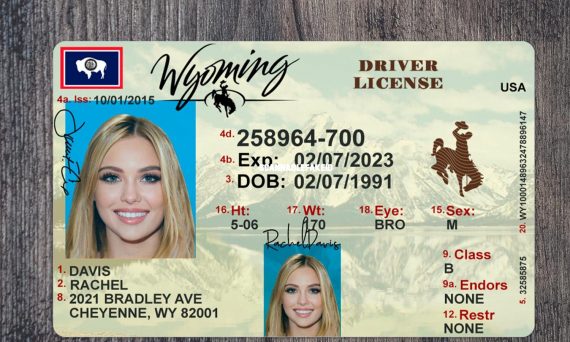 Wyoming Fake Driver License - Buy Scannable Fake ID Online - Fake ...