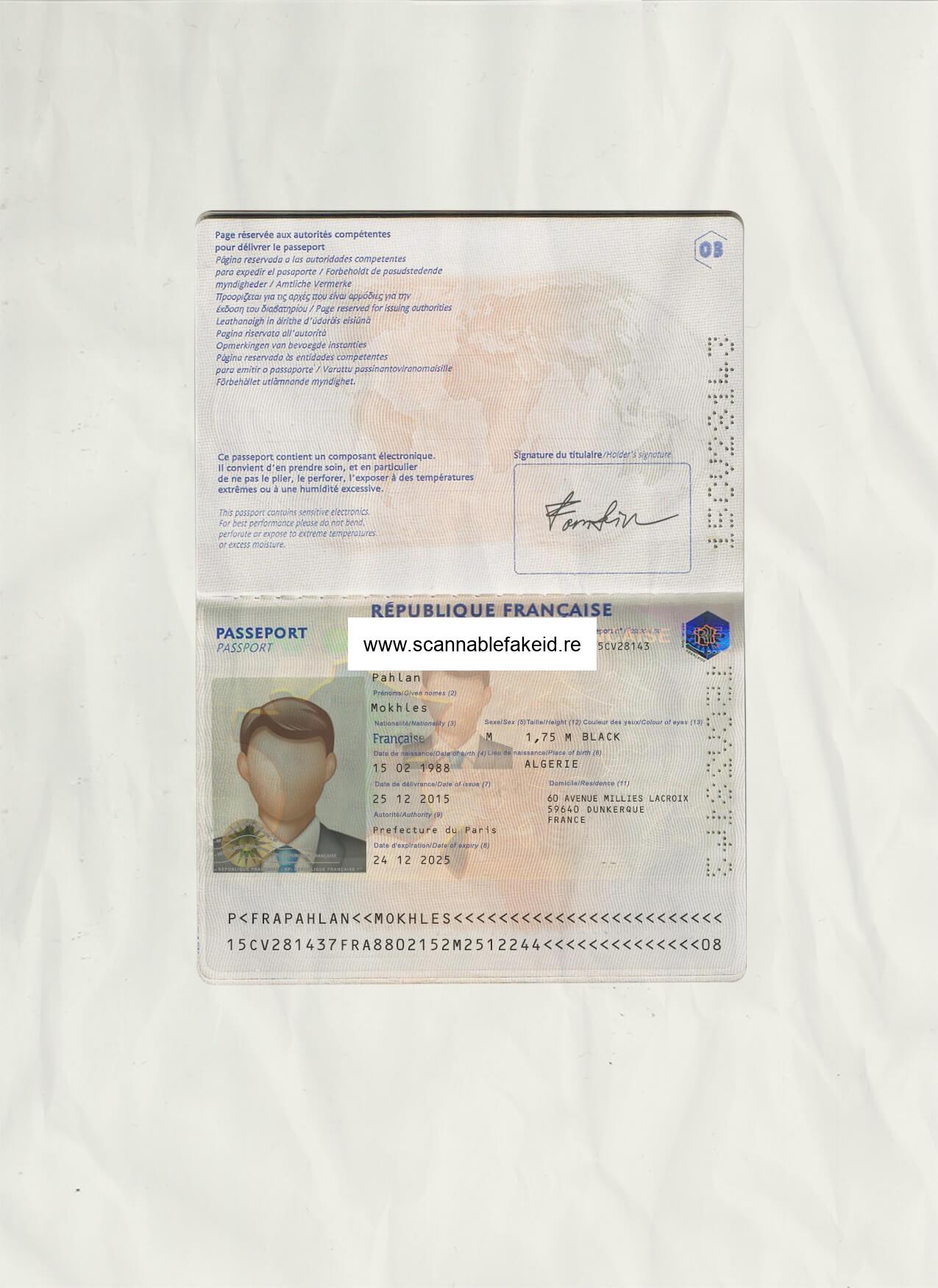 France Fake Passport - Buy Scannable Fake ID Online - Fake Drivers License
