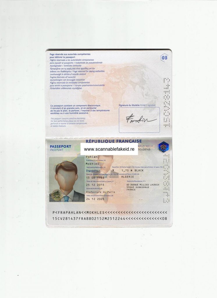 France Fake Passport - Best Scannable Fake Id - Buy Fake IDs Online