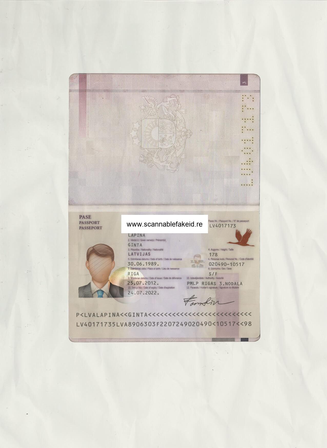 Latvia Fake Passport - Buy Scannable Fake ID Online - Fake Drivers License