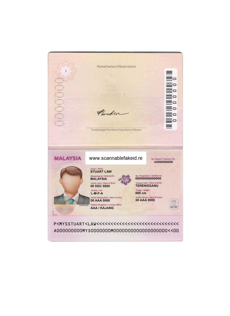 Malaysia Fake Passport V2 - Best Scannable Fake Id - Buy Fake IDs Online