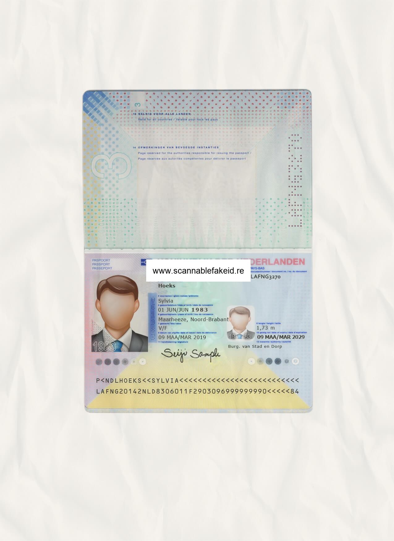 Netherlands Fake Passport - Buy Scannable Fake ID Online - Fake Drivers ...