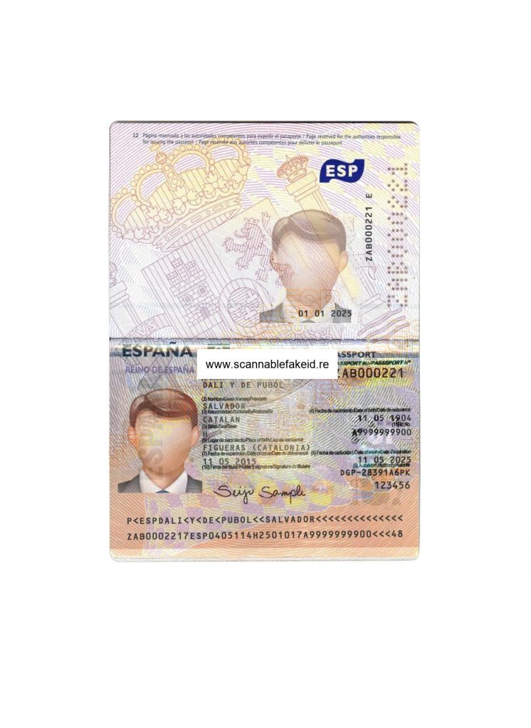 Spain Fake Passport V1 - Best Scannable Fake Id - Buy Fake IDs Online