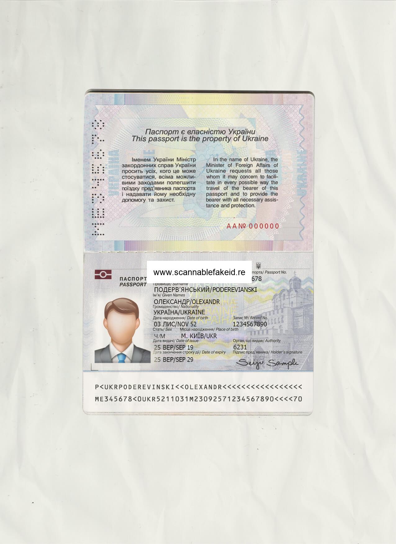 Ukraine Fake Passport - Buy Scannable Fake Id Online - Fake ID Website