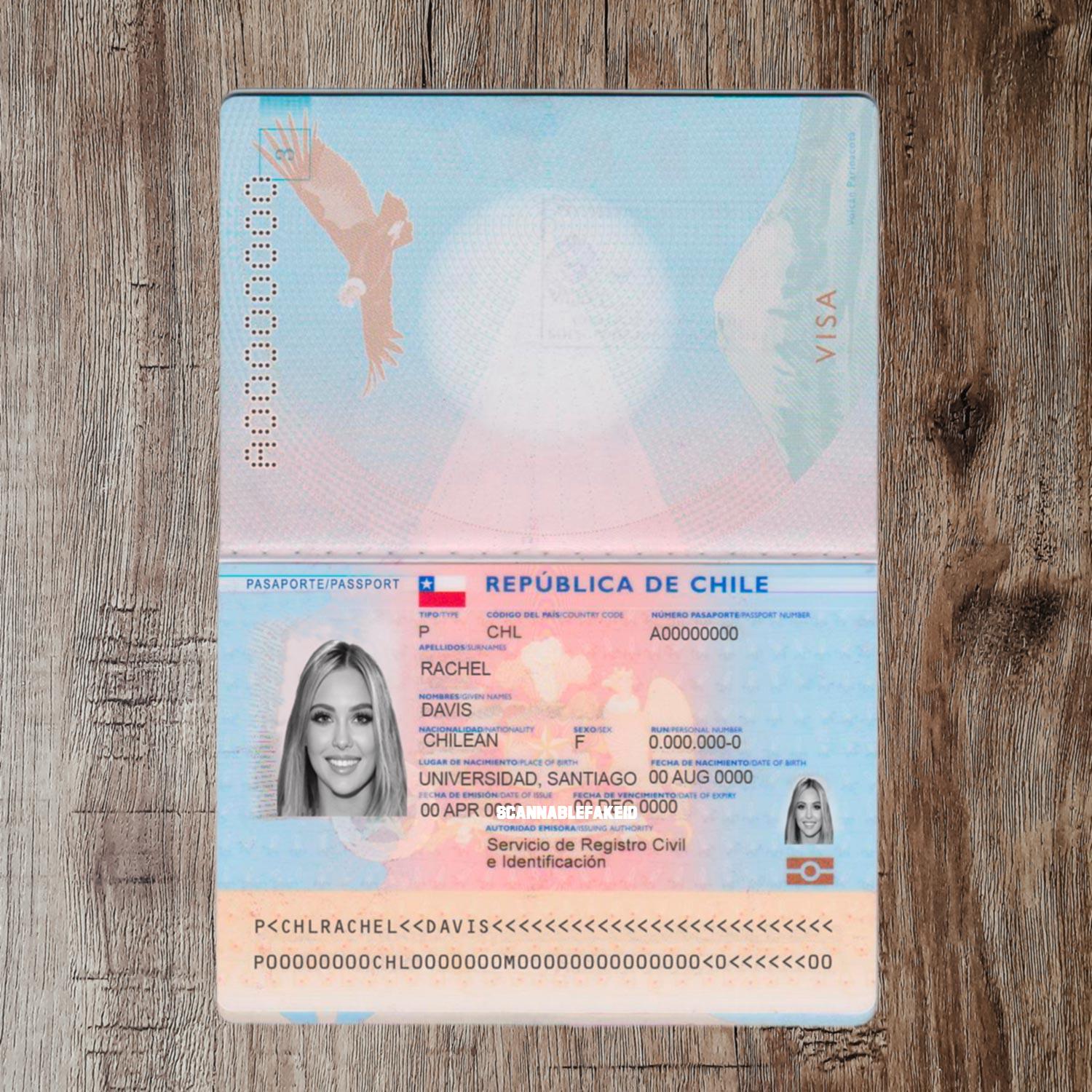 Chile Fake Passport - Buy Scannable Fake ID Online - Fake Drivers License