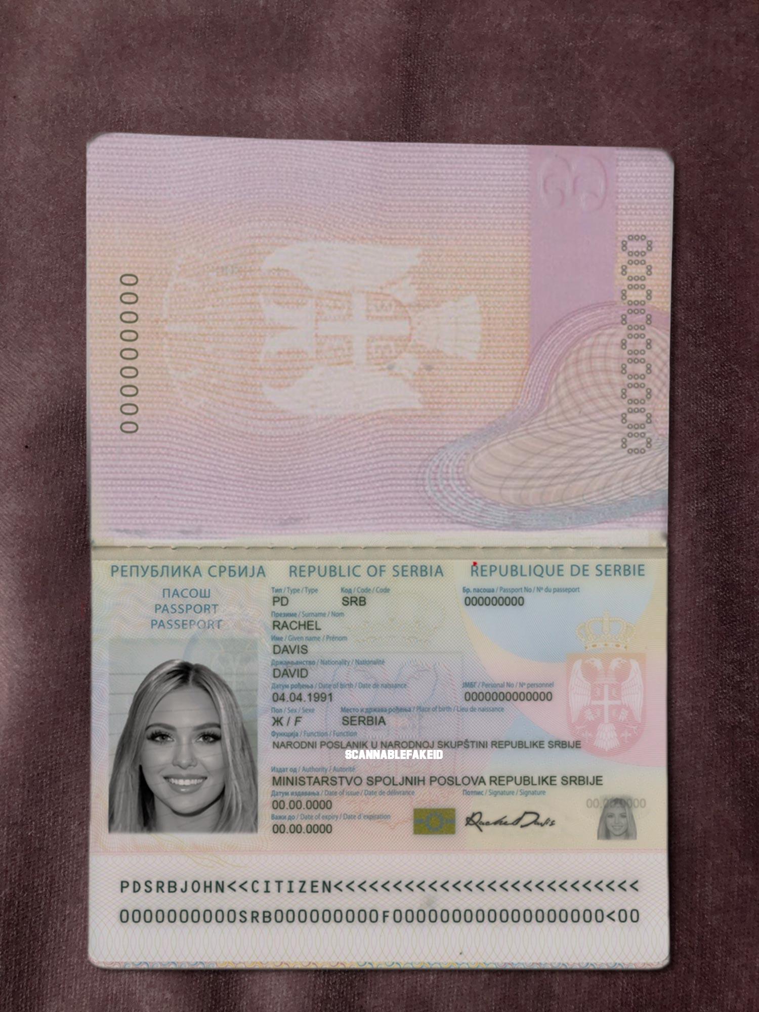 Serbia Fake Passport - Buy Scannable Fake ID Online - Fake Drivers License
