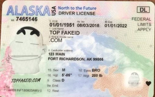 Alaska Scannable Fake Id Generator