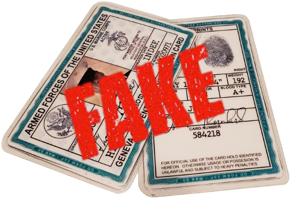 buy fake military id card