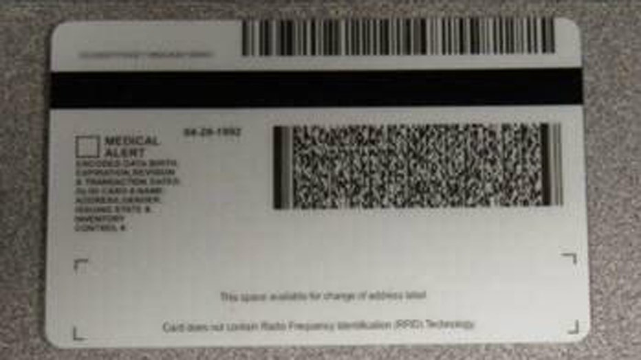 fake id front and back