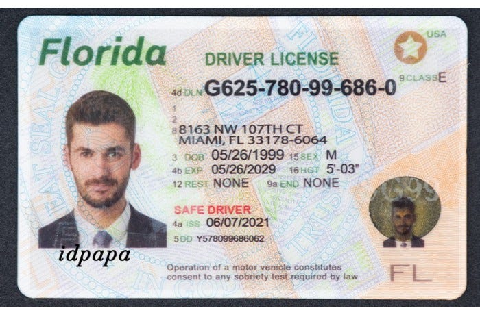 fake id license number