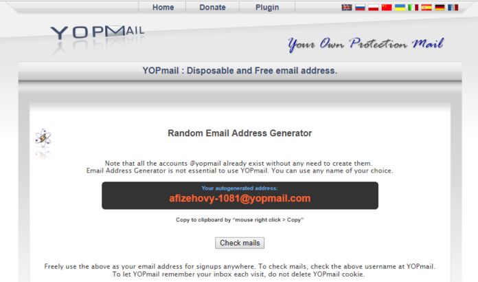 fake mail id generator