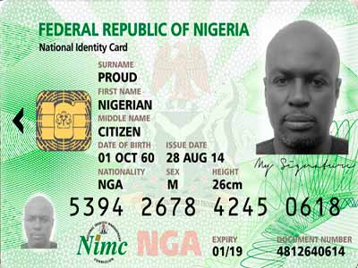 fake national id card