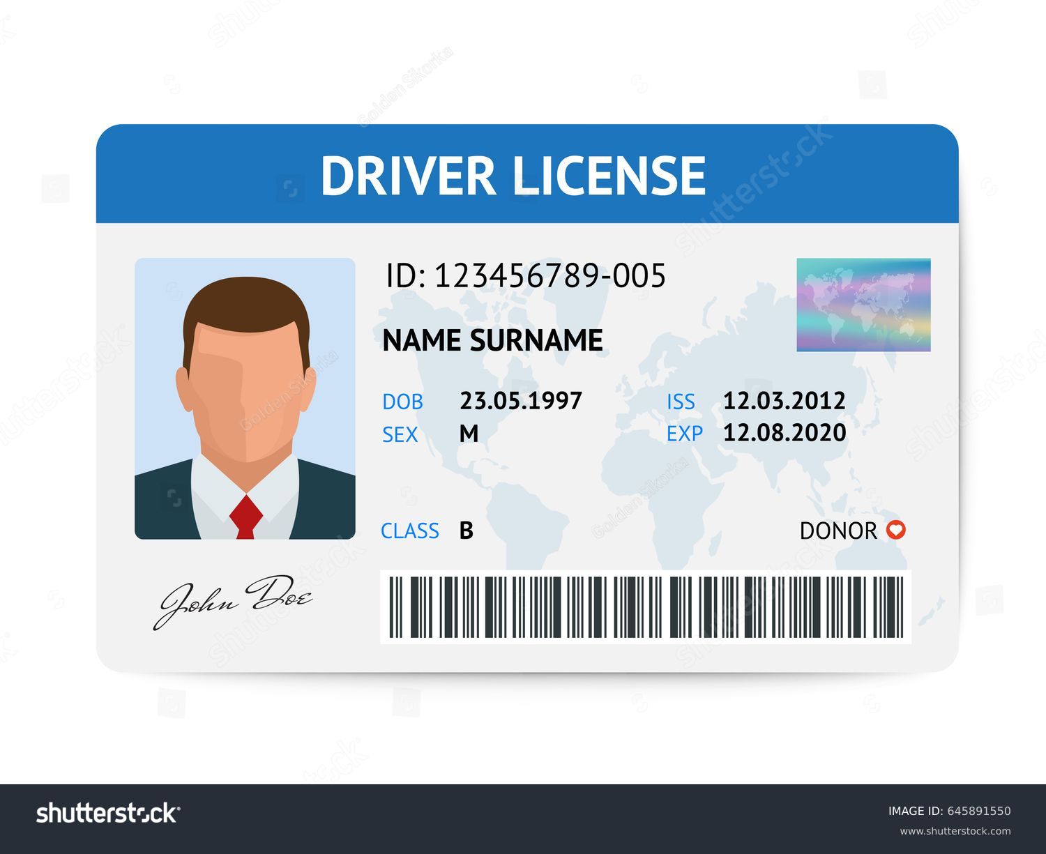 fake paper id template