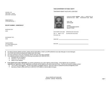 fake paper id template