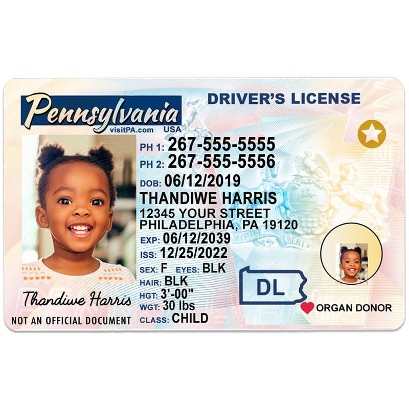 fake pennsylvania id card