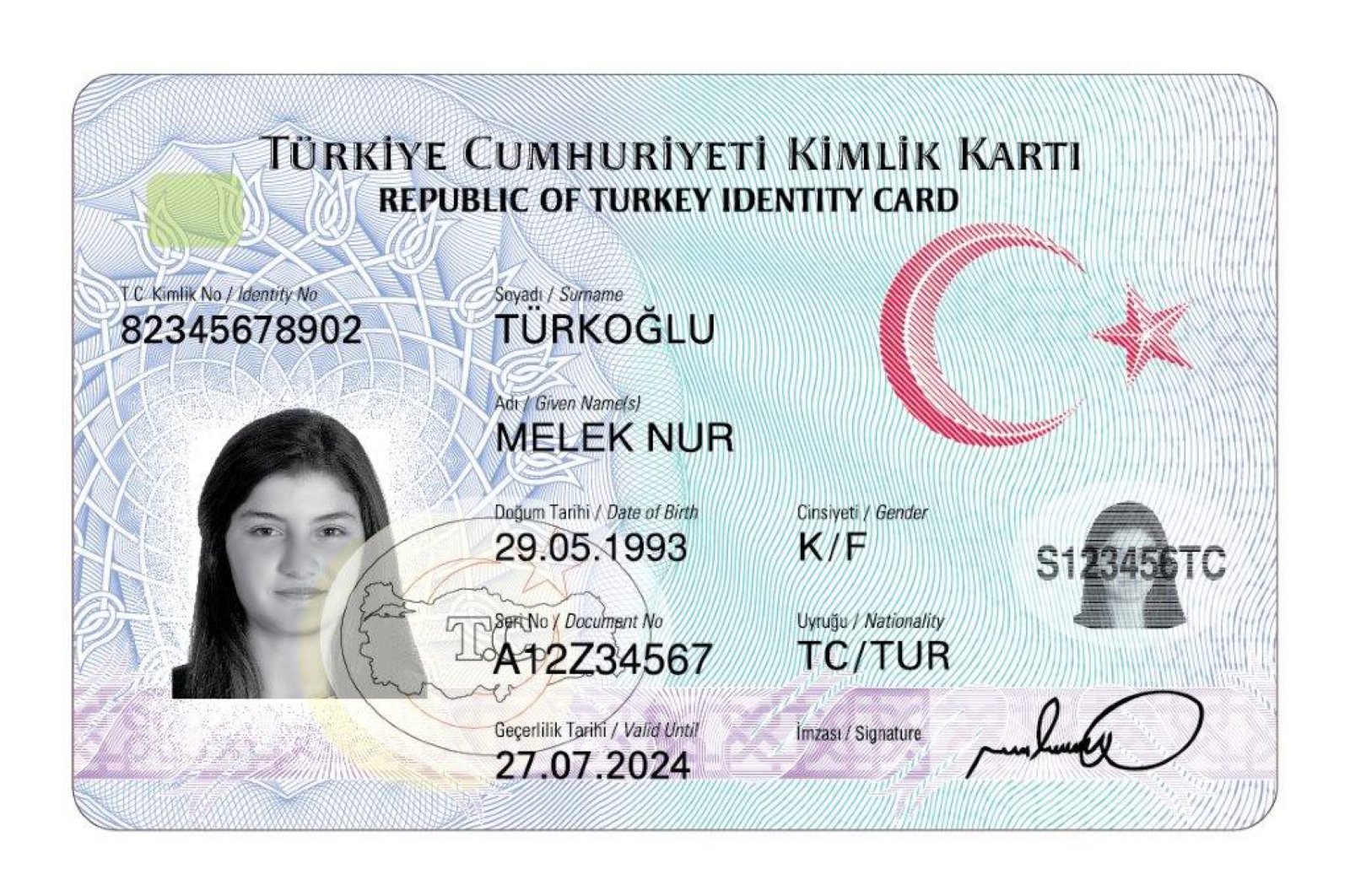 fake turkish id card