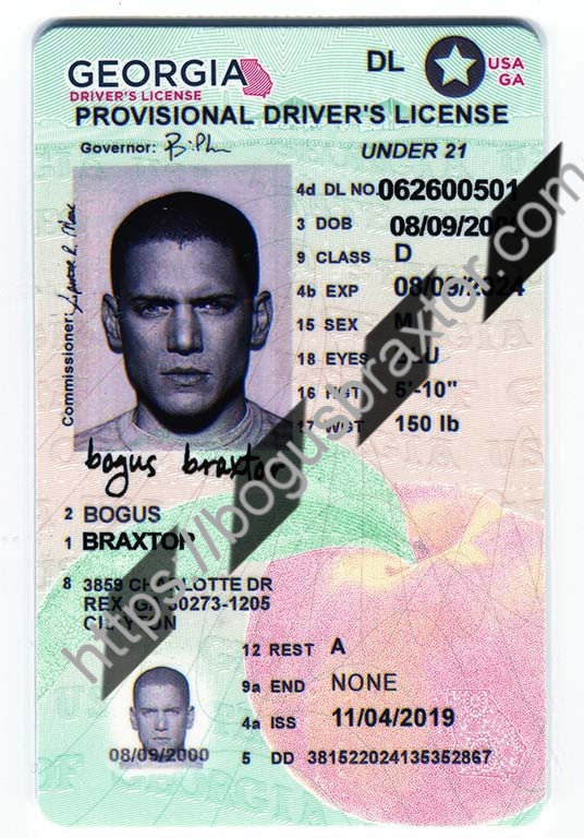 Georgia Scannable Fake Id Front And Back