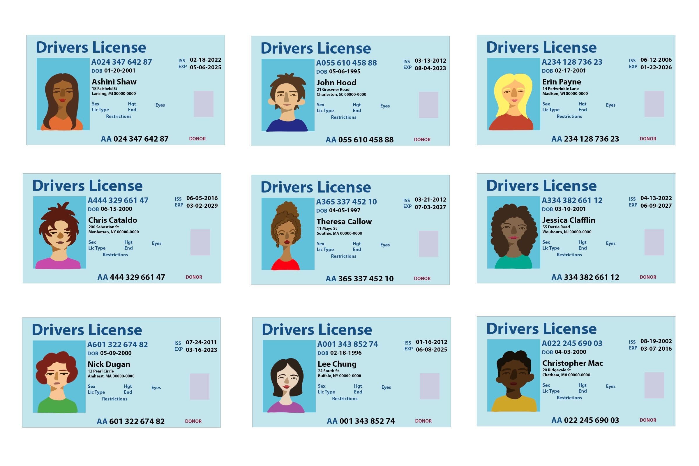 images of fake ids