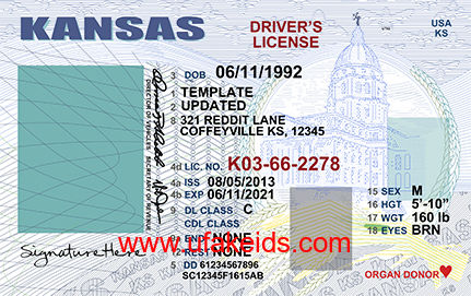Kansas Scannable fake id