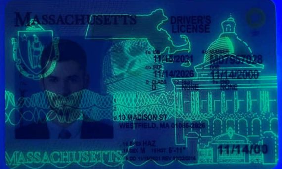 Massachusetts Scannable fake id