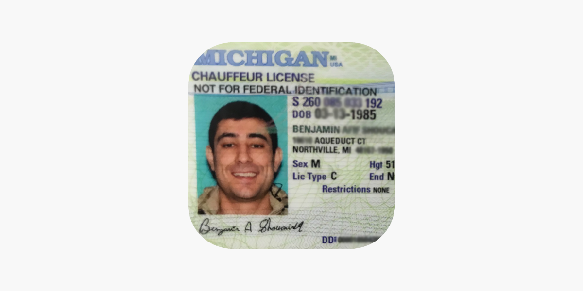 Michigan Scannable fake id