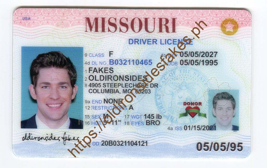 Missouri Scannable Fake Id Front And Back