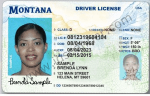 Montana Scannable fake id