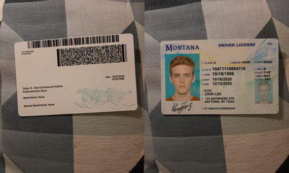 Montana Scannable fake id