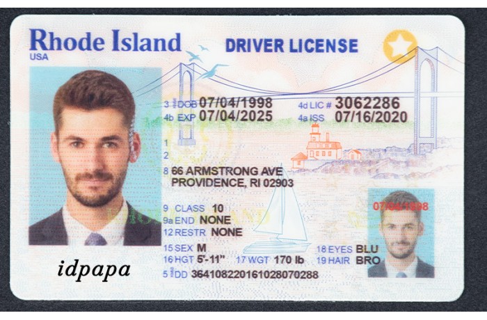 Rhode Island Scannable fake id
