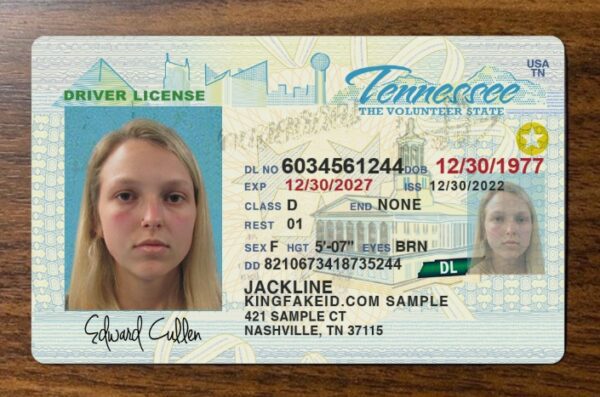 Tennessee Scannable fake id